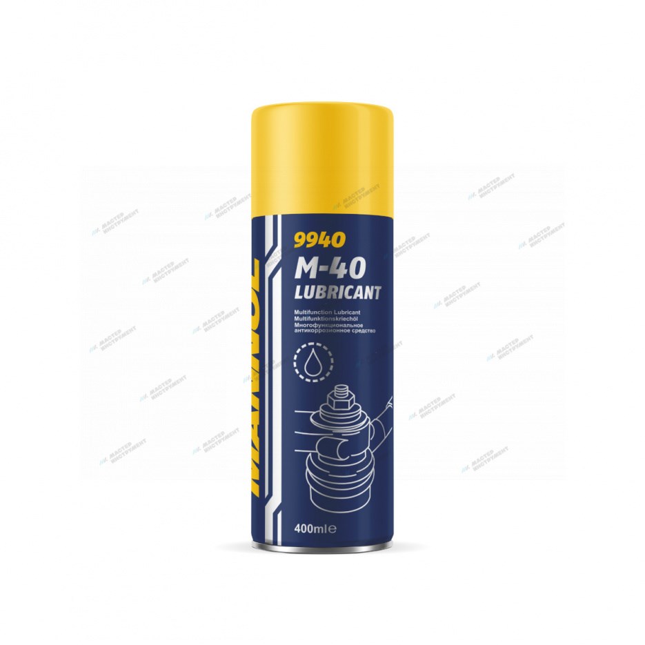 MANNOL M-40 LUBRICANT 400 мл. Антикоррозийное очищающее средство (аэрозоль)